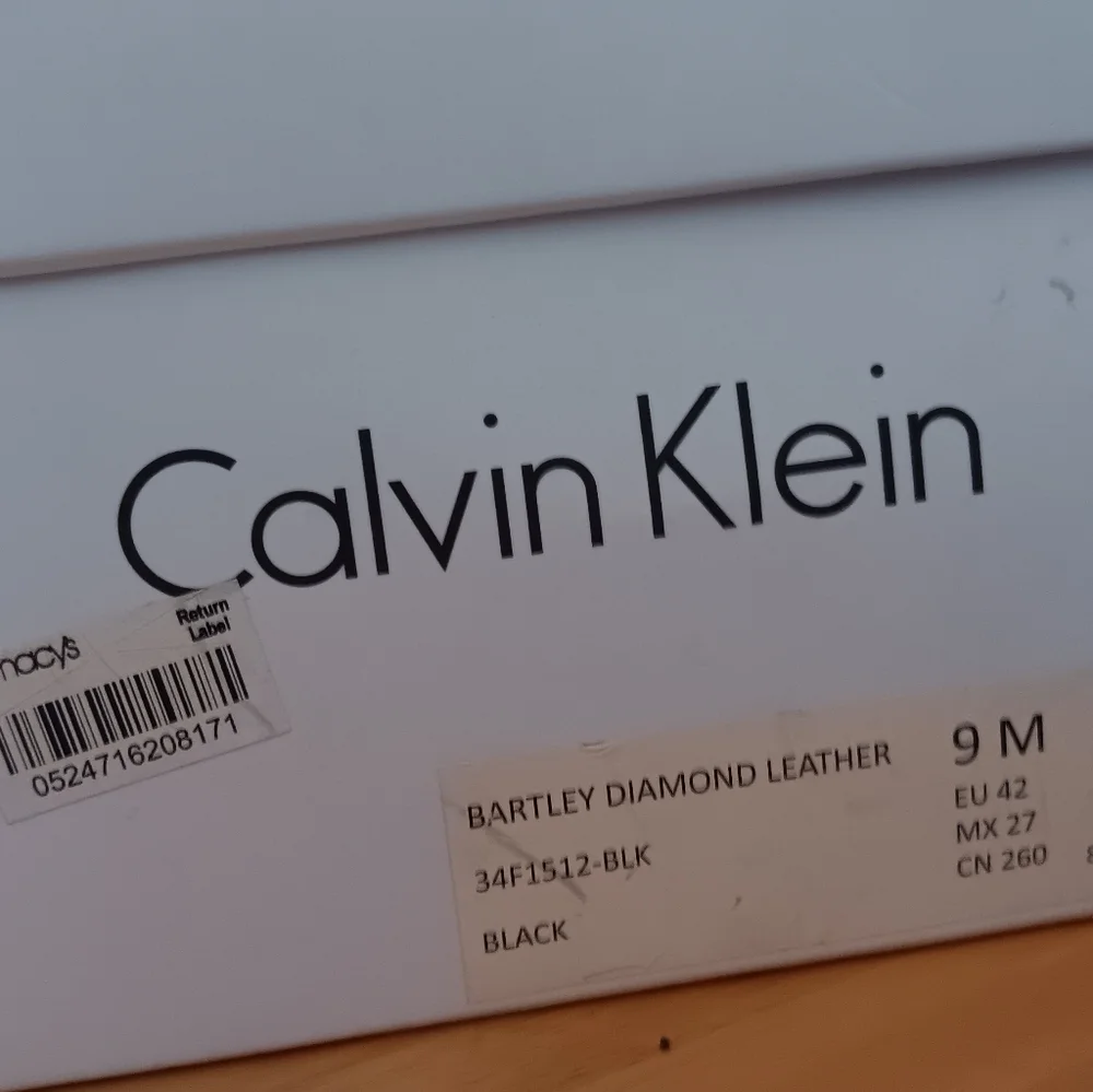 Calvin Klein Bartley Diamond Leather Loafers 9 M - Picture 11 of 12